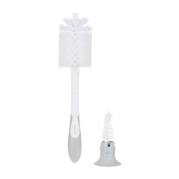 Difrax Flessenborstel 2in1 Wit/Grijs